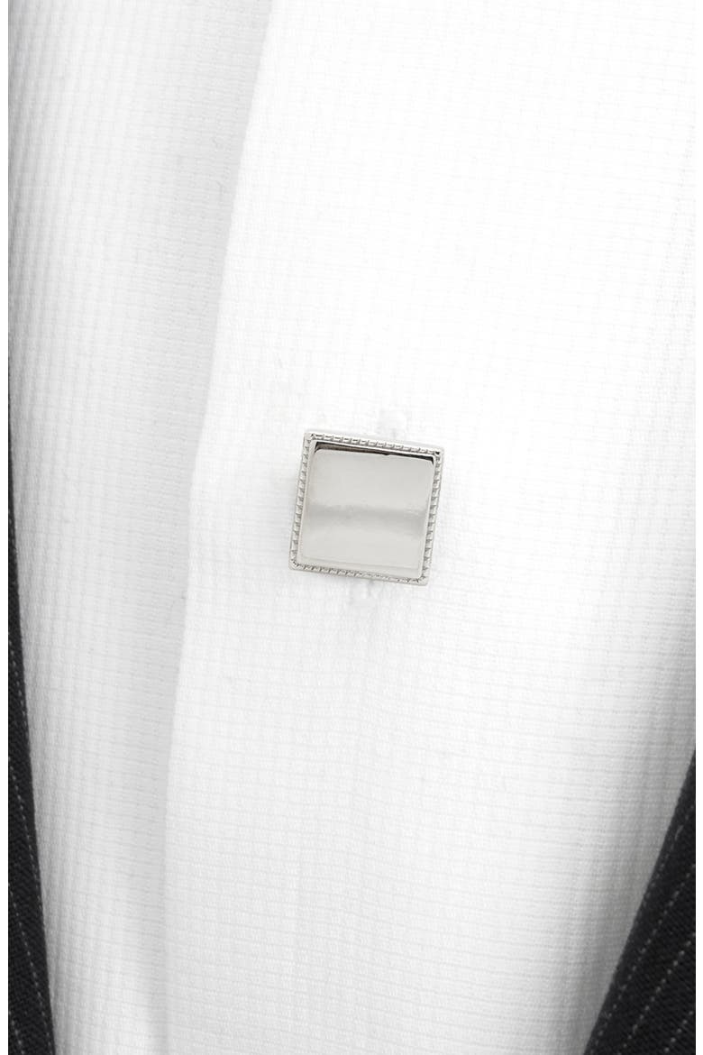 Set of 4 Sterling Silver Studs, Alternate, color, SILVER