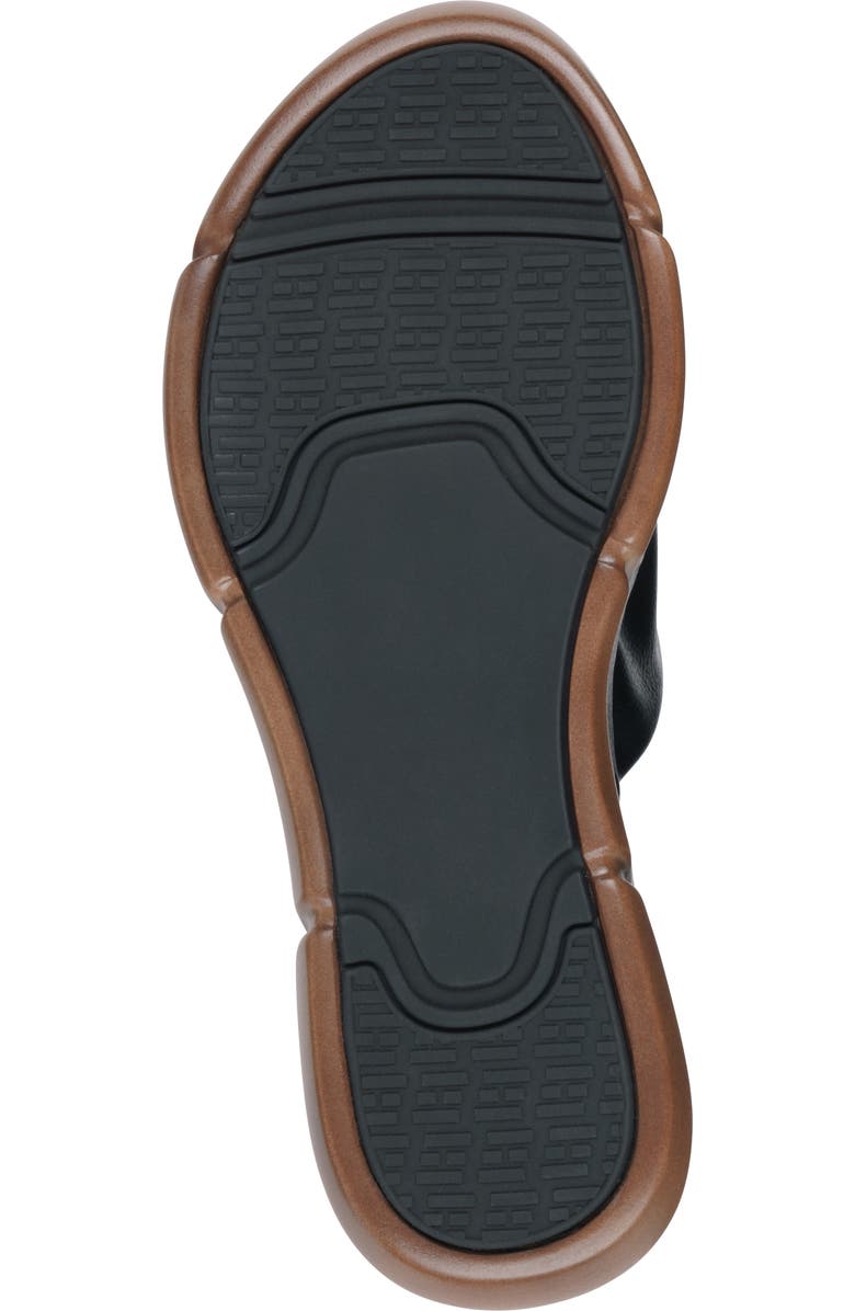 GC SHOES Nora Ruched Wedge Sandal, Alternate, color, Black