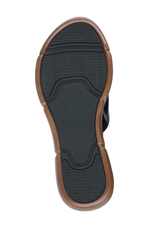 Gc Shoes Nora Ruched Wedge Sandal In Black