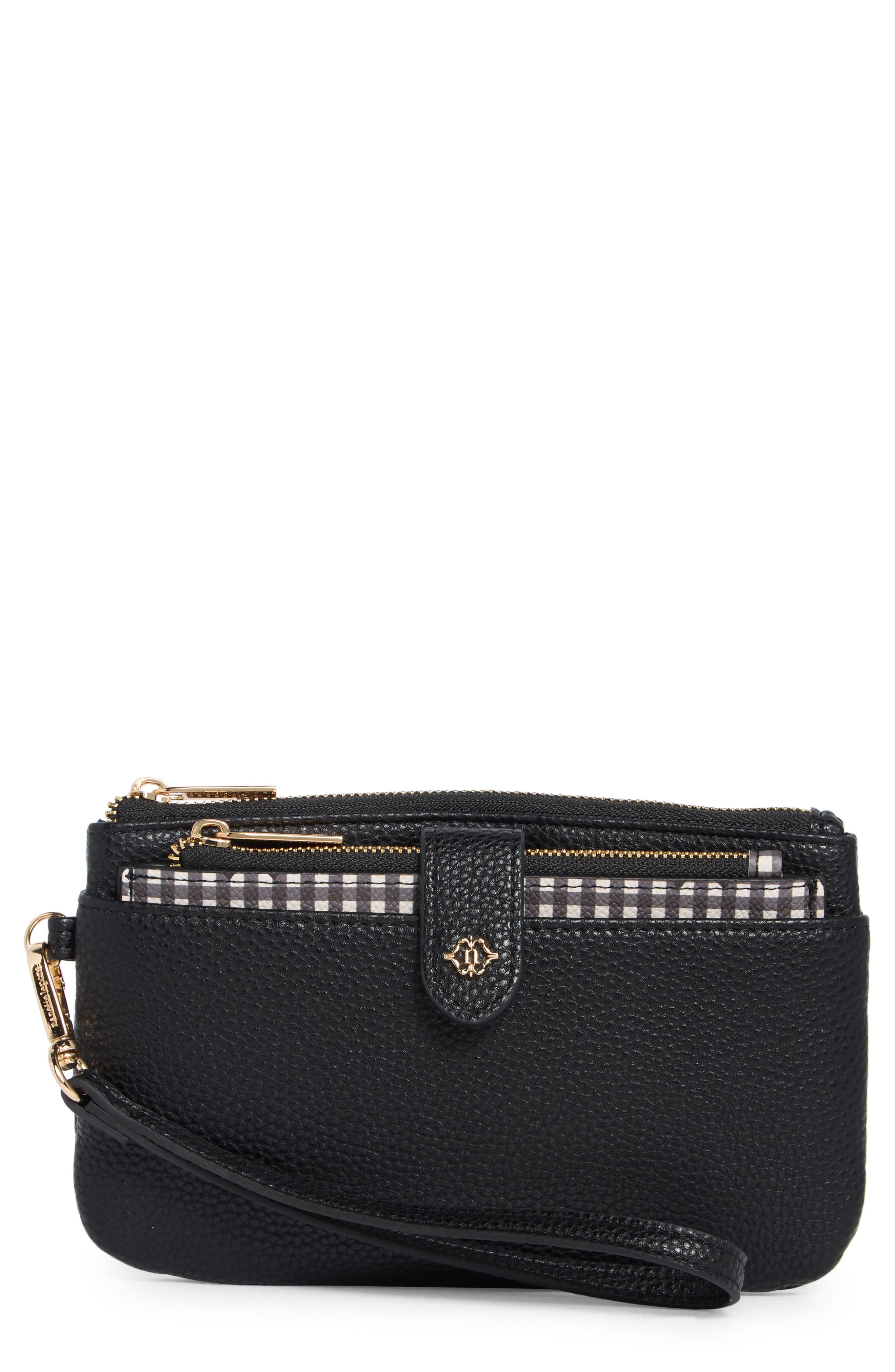 Nanette Lepore Faux Leather Wristlet with Card Case