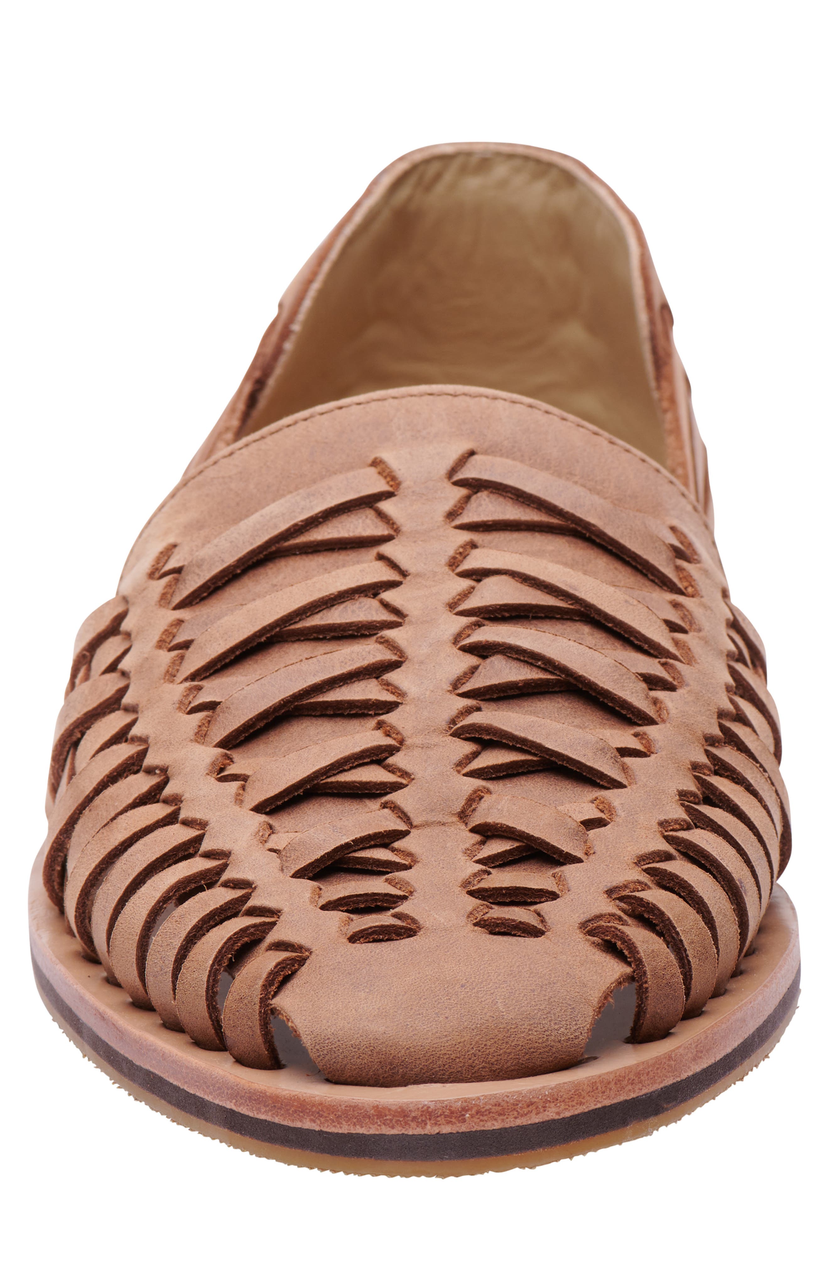 Nisolo Huarache Water Resistant Sandal, Alternate, color, Tobacco