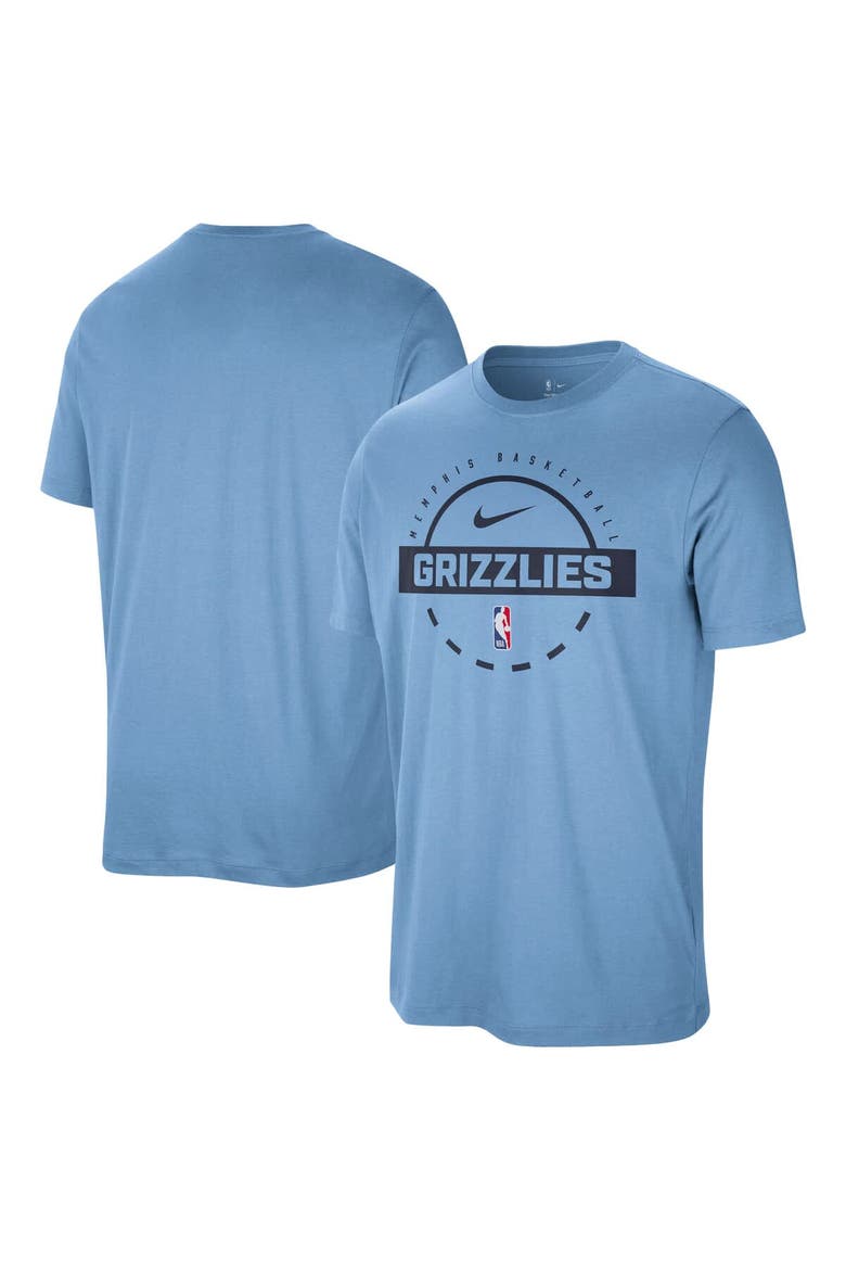 Men's Nike  Light Blue Memphis Grizzlies Authentic Practice T-Shirt, Main, color, Light Blue