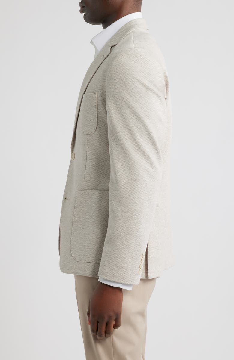 Nordstrom Henrik Trim Fit Tan Brushed Piqué Sport Coat, Alternate, color, Tan Pinguino Jacquard
