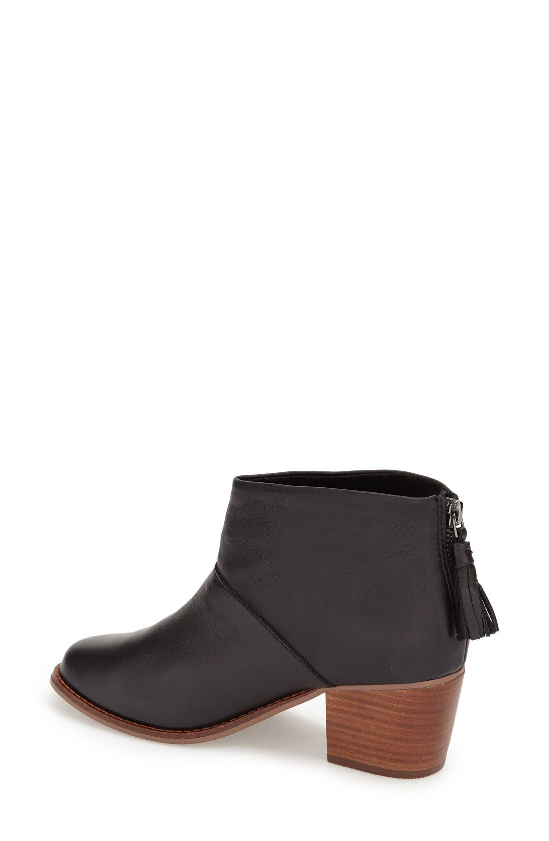 'Leila'  Bootie, Alternate, color, BLACK