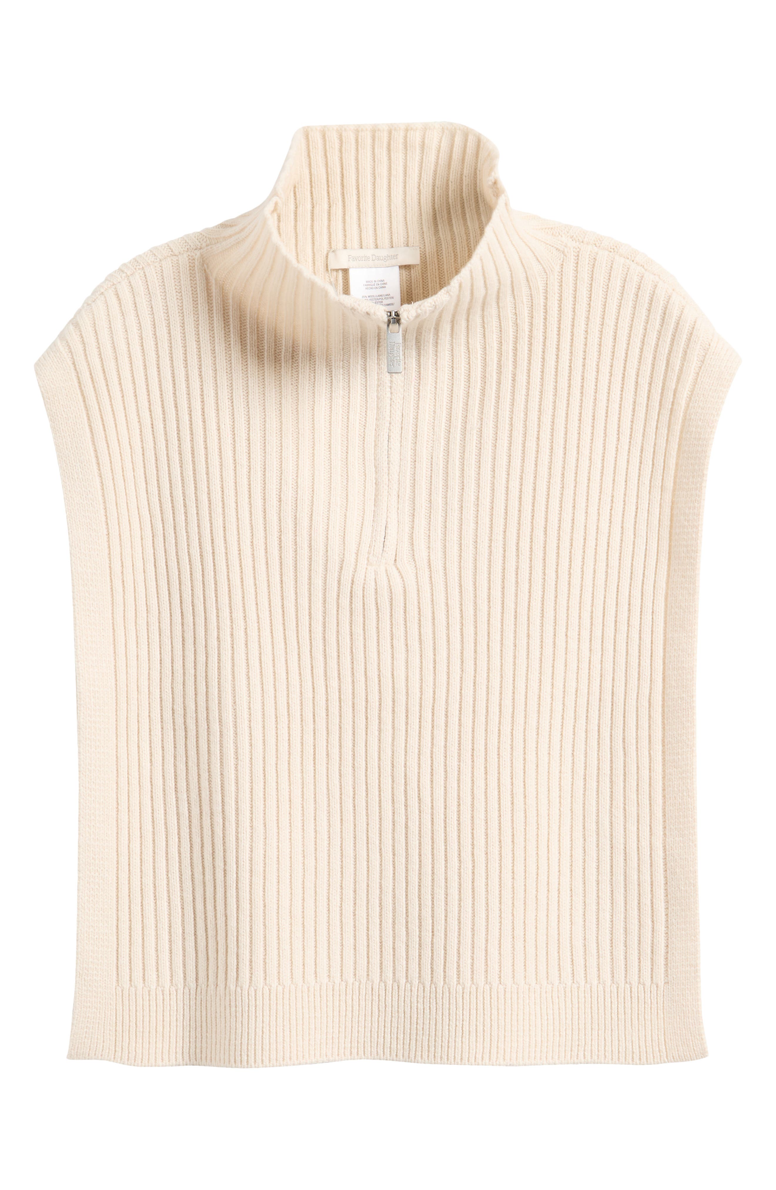 The Knit Tuck In Half Zip Dickey