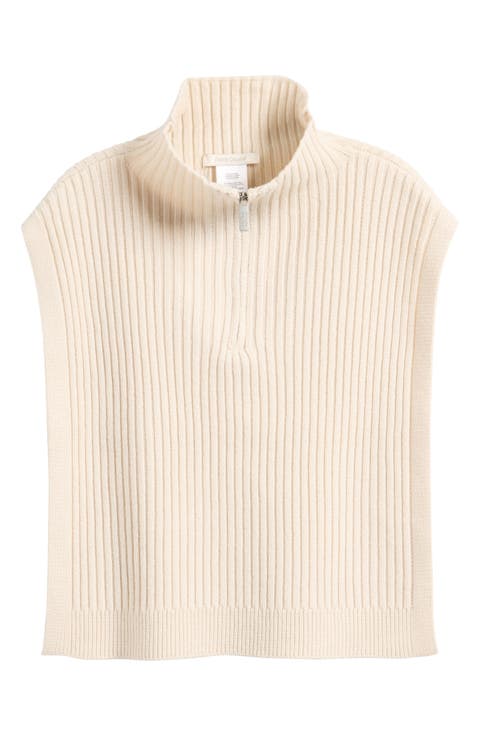 The Knit Tuck In Half Zip Dickey
