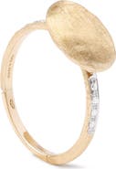 Marco Bicego Siviglia 18K Yellow Gold Horizontal Ring with Diamonds