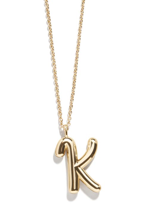 Bubble Initial Necklace