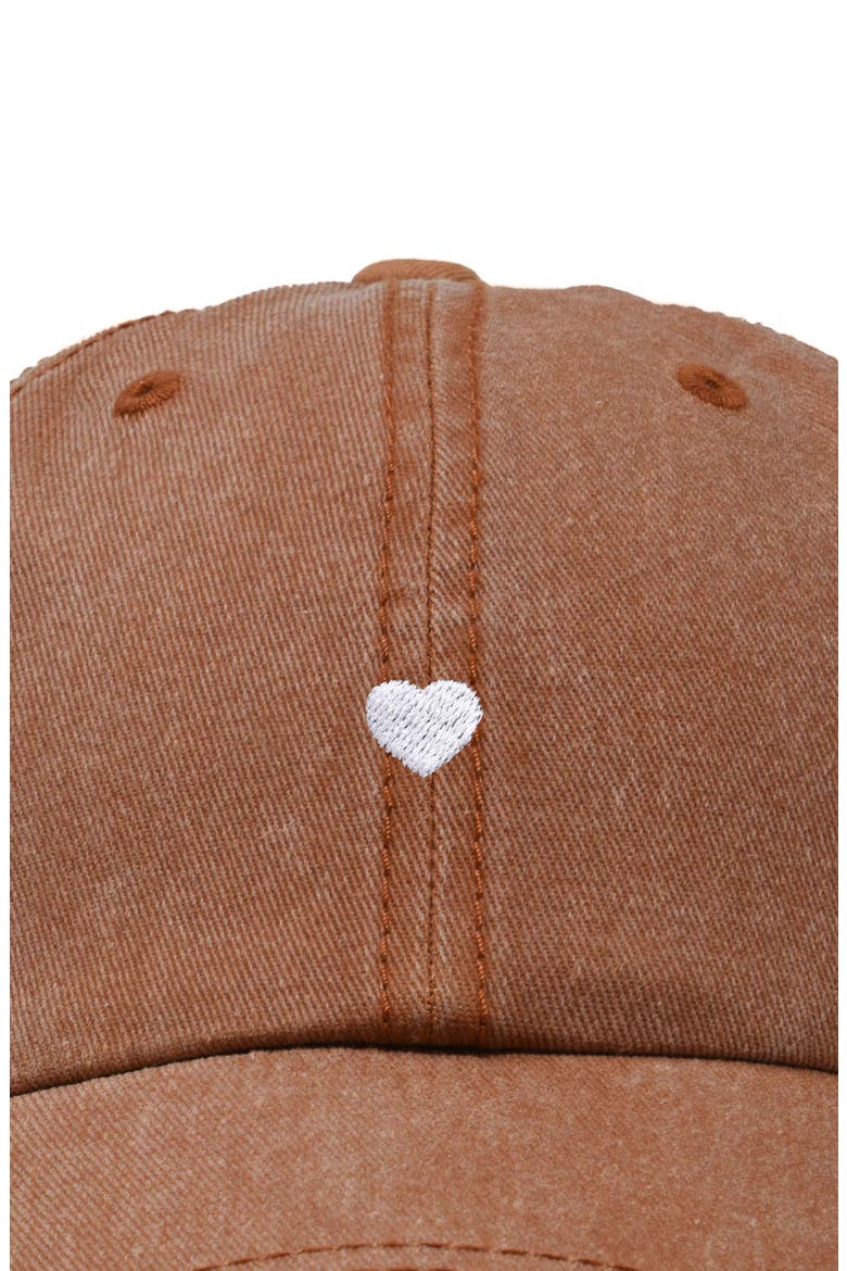 Lil Heart Dad Cap, Alternate, color, Washed Orange