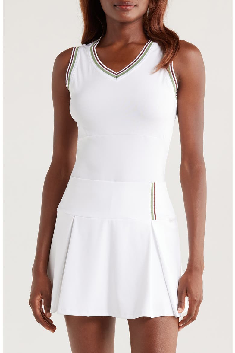 x Veronica Beard Stripe Knit Tank, Main, color, WHITE