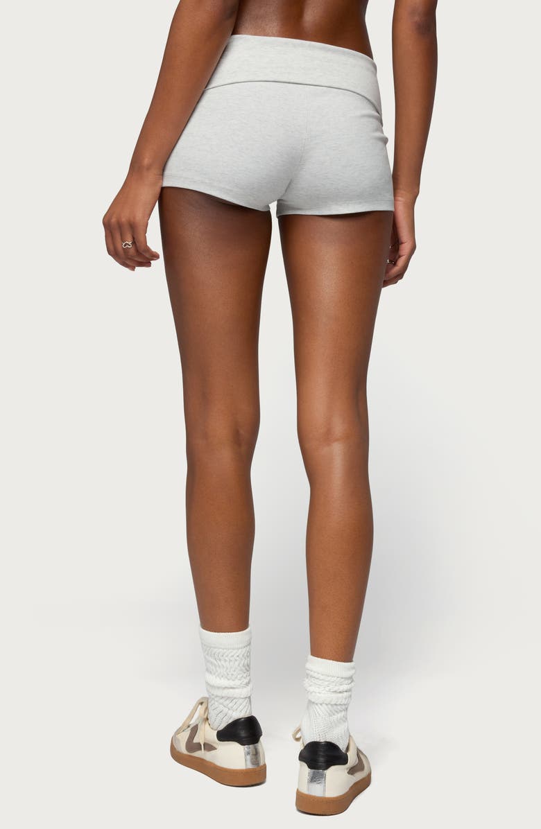 EDIKTED Palo Foldover Shorts, Alternate, color, 