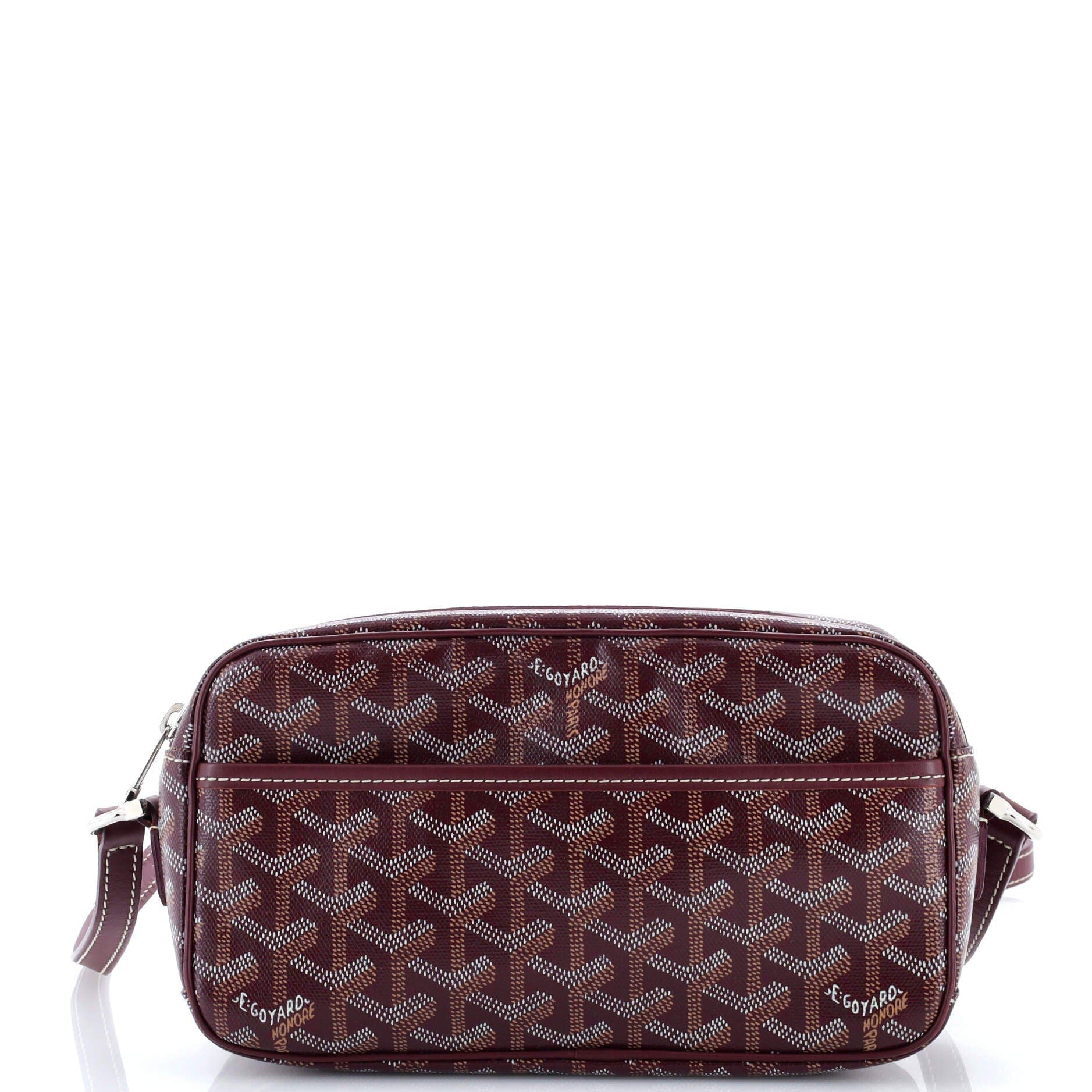 Pre-Owned Goyard Cap Vert Bag Coated Canvas, Main, color, Red