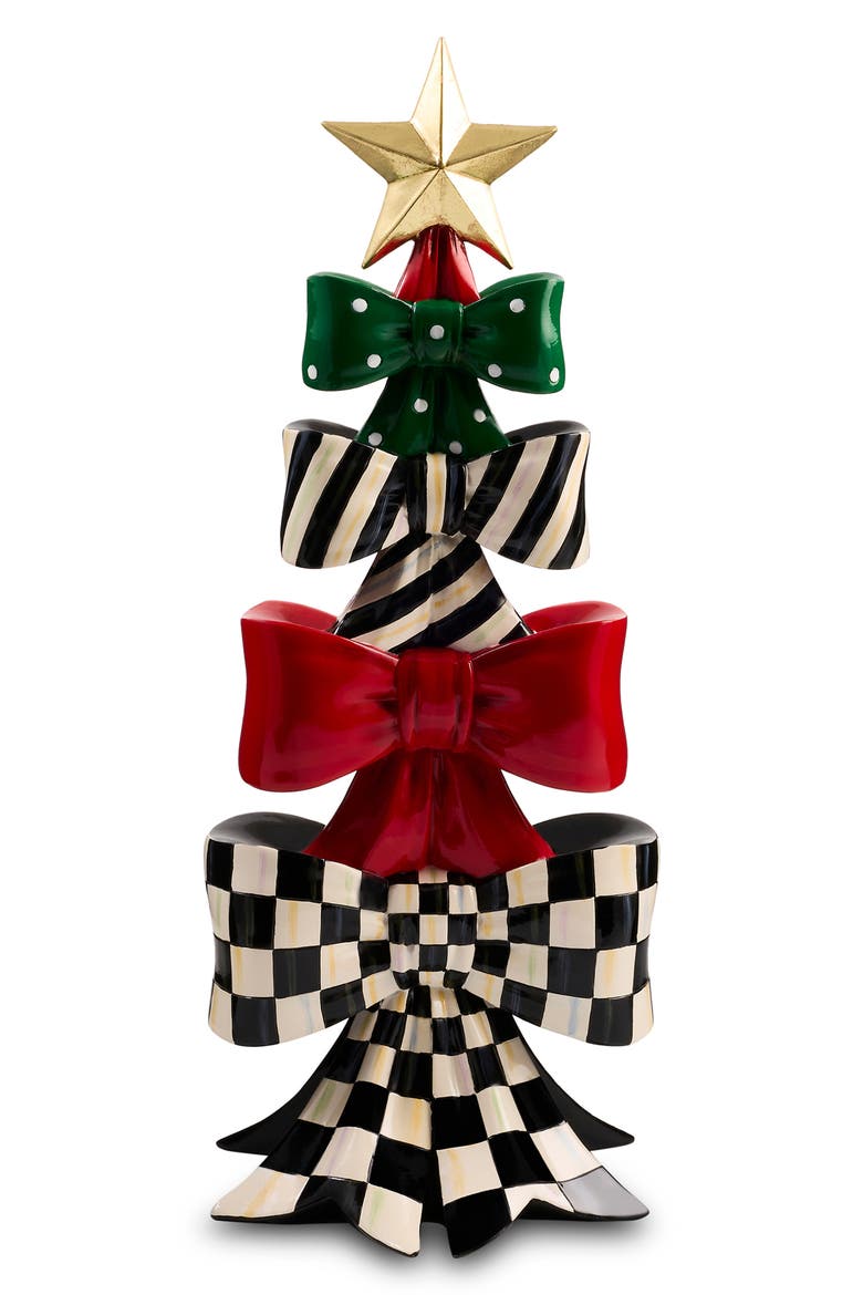 Stacked Bow Christmas Tree Ornament, Main, color, MULTI