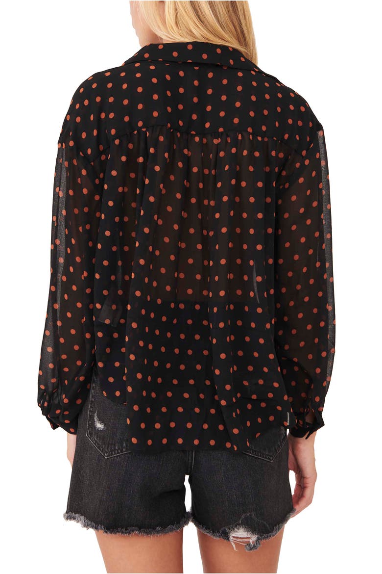 Ciara Button-Up Shirt, Alternate, color, BLACK COMBO