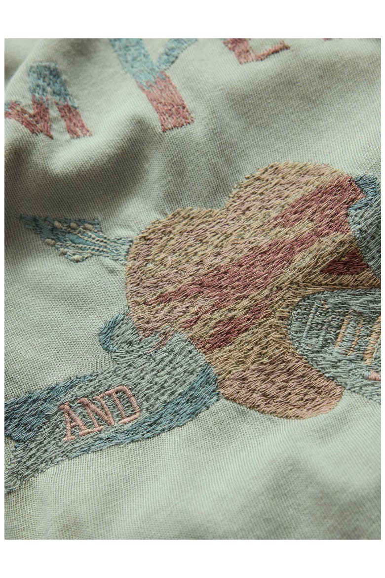 Tom Petty Organic Cotton Embroidered T-Shirt, Alternate, color, ASH