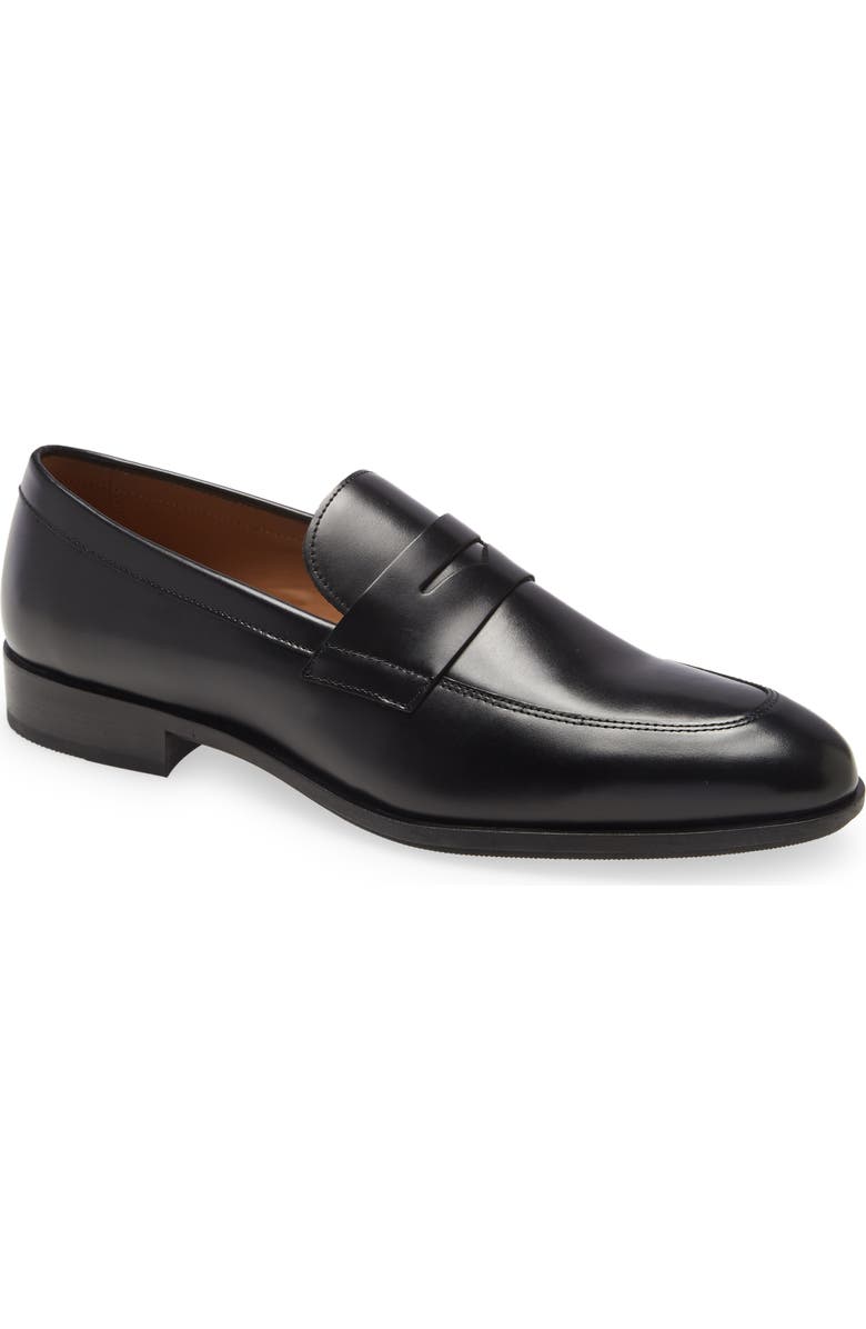 BOSS Eastside Penny Loafer, Main, color, Black