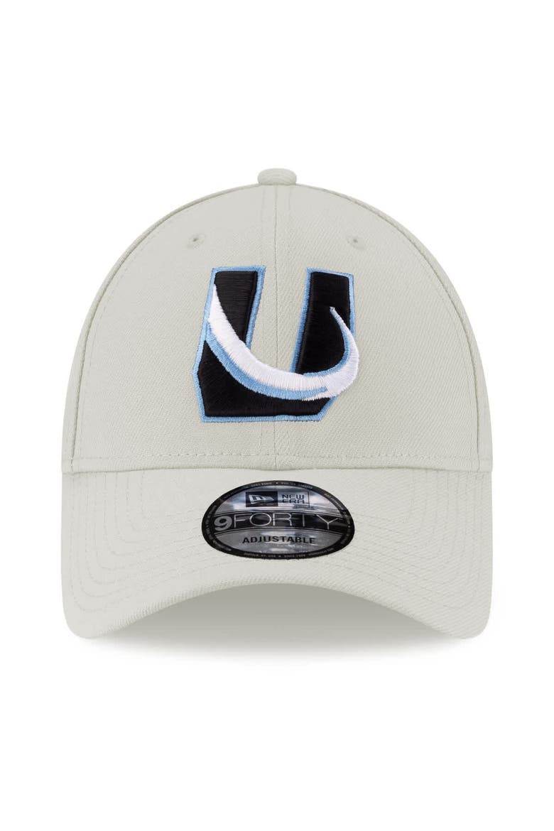 Men's New Era  Cream Utah Mammoth 9FORTY Adjustable Hat, Alternate, color, Cream