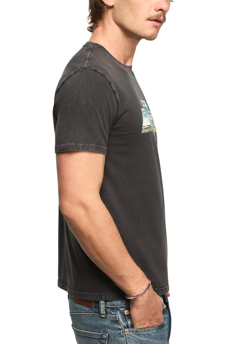 Chevrolet Chrome Cotton Graphic T-Shirt, Alternate, color, CAVIAR