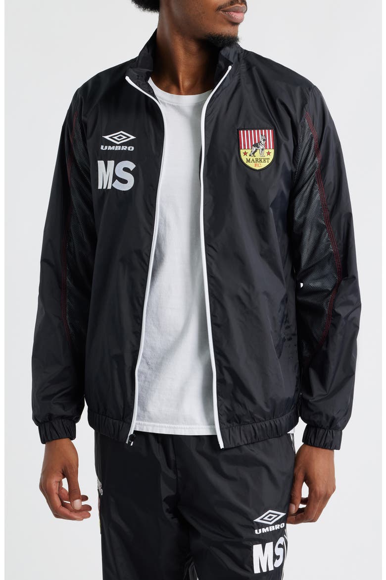 x Umbro Track Jacket, Main, color, BLACK/ VERMIL