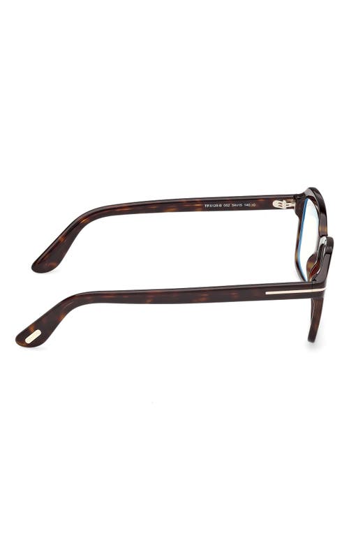 Tom Ford 54mm Rectangular Optical Glasses In Brown