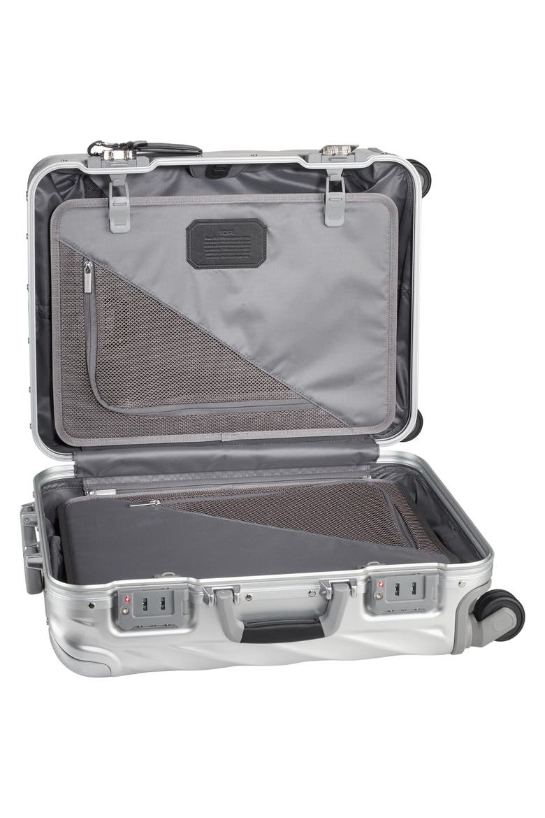 19 Degree Aluminum Large Carry-On, Alternate, color, SILVER