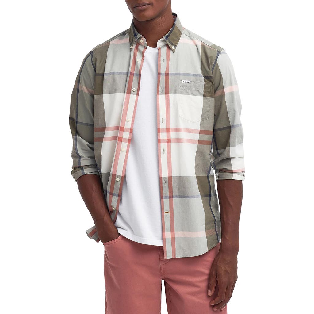 Barbour Harris Tailored Fit Plaid Cotton Button-down Shirt In Multi
