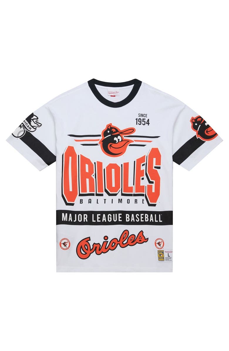 Mitchell & Ness Men's Mitchell & Ness White Baltimore Orioles Cooperstown Collection Team Origins Premium T-Shirt, Alternate, color, White