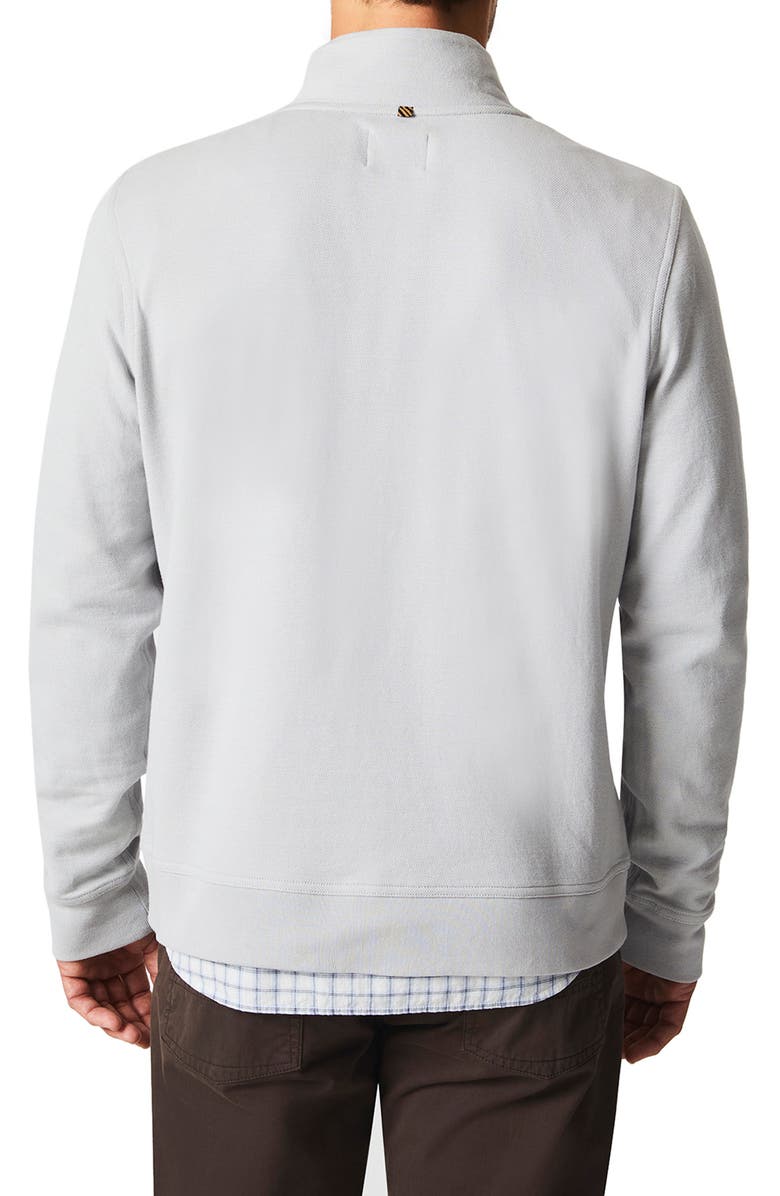 Billy Reid Cullman Half Zip Pullover, Alternate, color, Silver