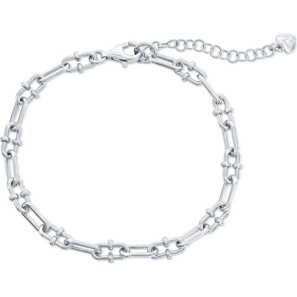 Simona Paper Clip Chain Bracelet In Silver