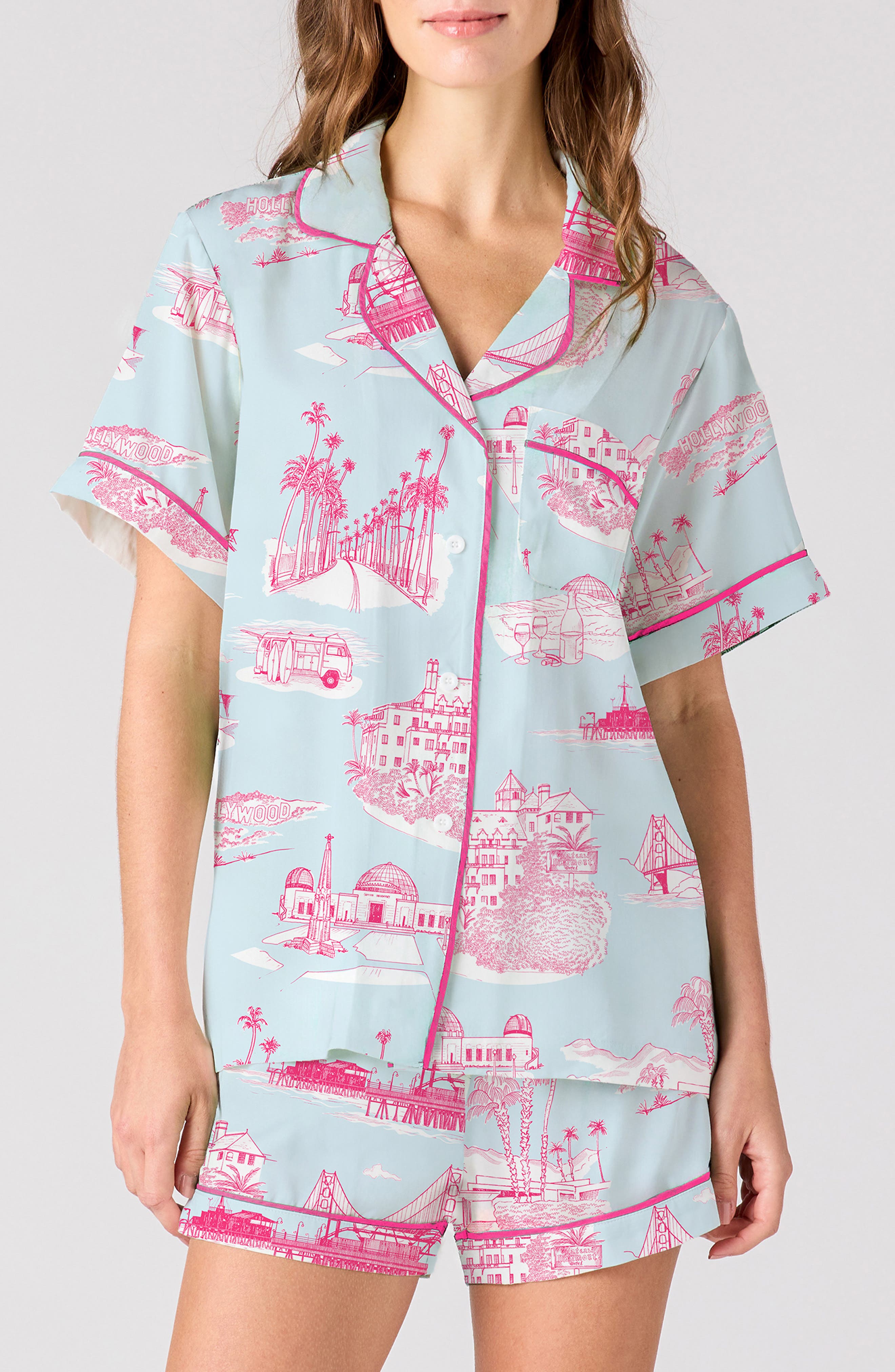 Katie Kime California Toile Short Pajamas