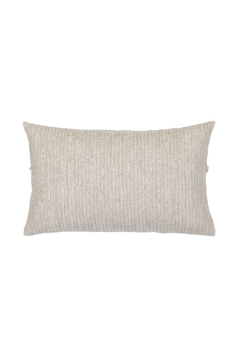 Sumptuous Fawn Soft Chenille fringed Indoor & Outdoor Woven Accent Pillow, Alternate, color, Fawn