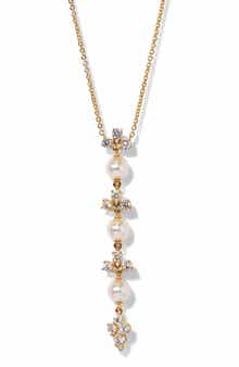 Faux Pearl Y-Necklace