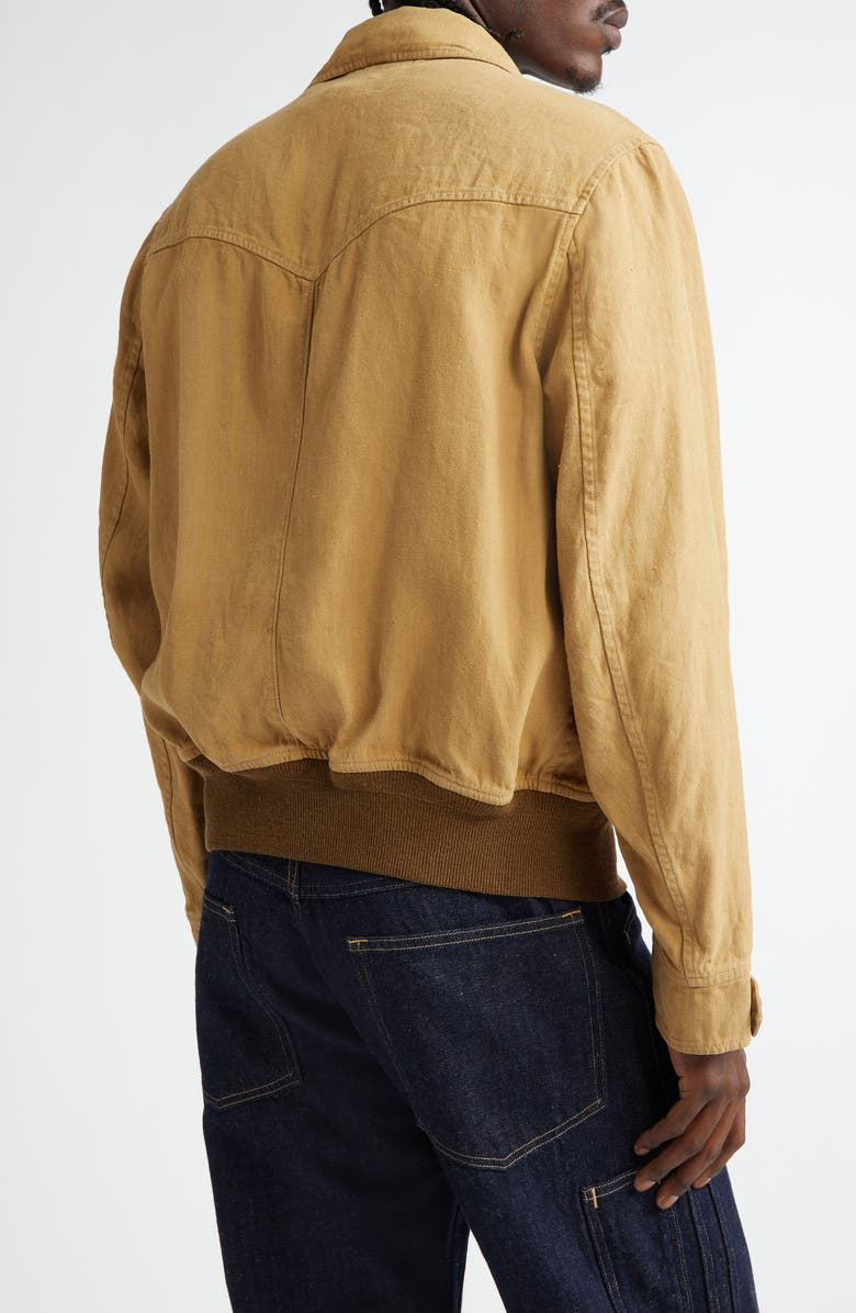 Double RL Linen & Cotton Canvas Chore Coat, Alternate, color, Vintage Brown