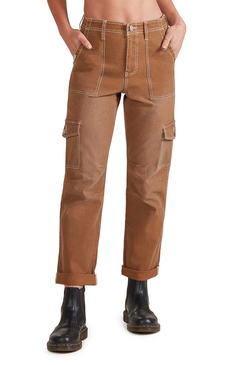 FIVESTAR GENERAL Brooklyn Cuffed Stretch Cotton Cargo Pants, Main, color,