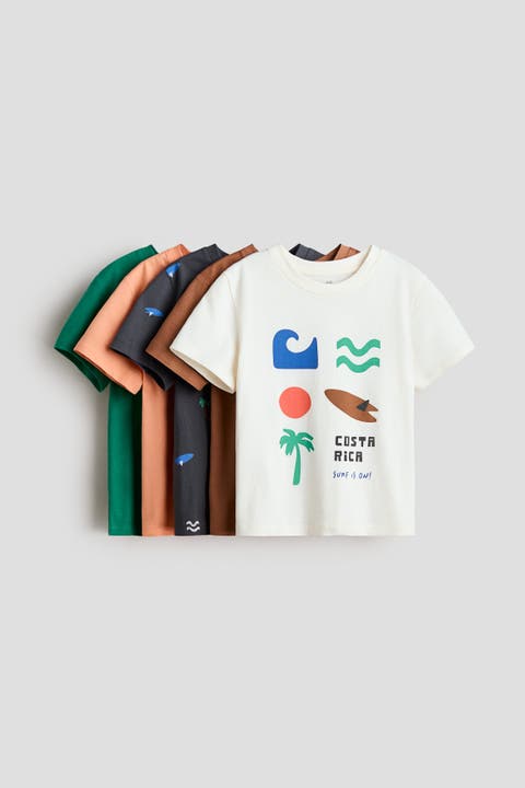 5-pack jersey t-shirts