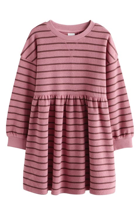 Kids' Stripe Sweatshirt Dress