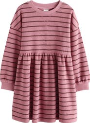 NEXT Kids' Stripe Sweatshirt Dress