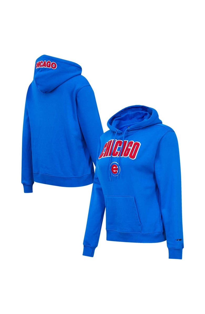PRO STANDARD Women's Pro Standard Royal Chicago Cubs Classic Fleece Pullover Hoodie, Main, color, Royal