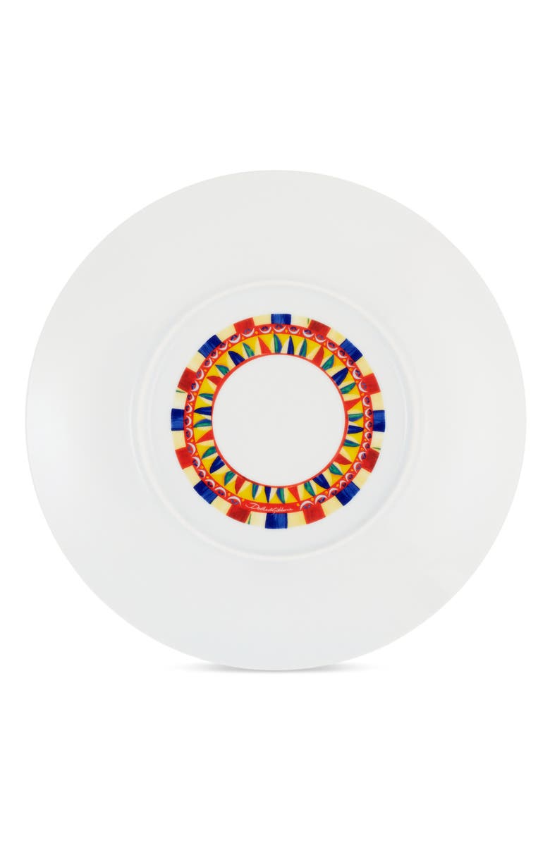 Dolce&Gabbana Carretto Lemon Porcelain Charger Plate, Alternate, color, Blue