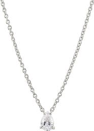 Nadri Modern Luv Small Pear Cubic Zirconia Pendant Necklace