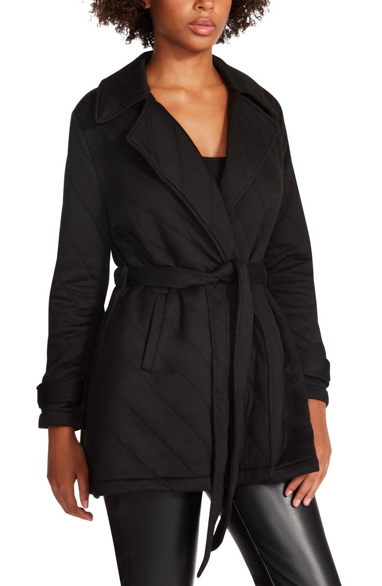 Steve Madden Kennedy Quilted Knit Jacket, Alternate, color, 