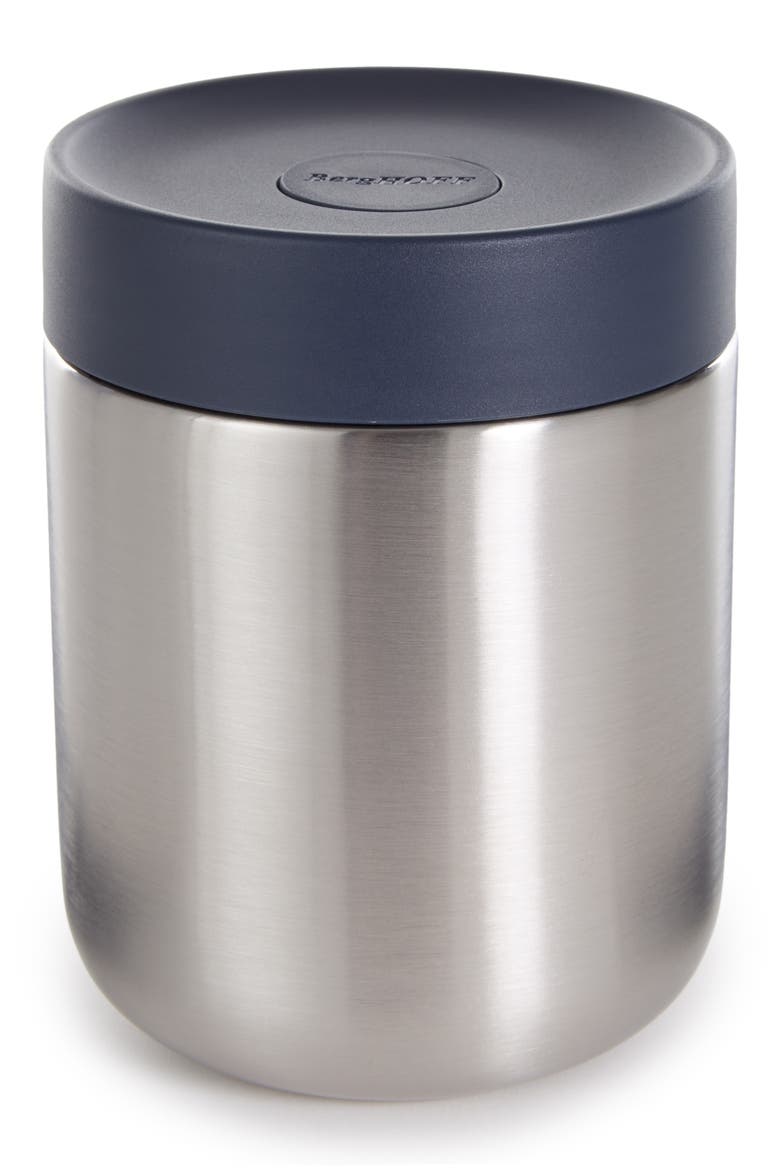 17-Ounce Insulated Food Container, Main, color, NAVY AND STEEL