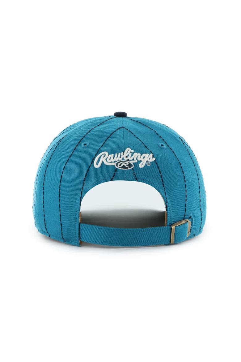 Men's '47 x Rawlings Teal/Navy Seattle Mariners Pinstripe Hitch Adjustable Hat, Alternate, color, Teal