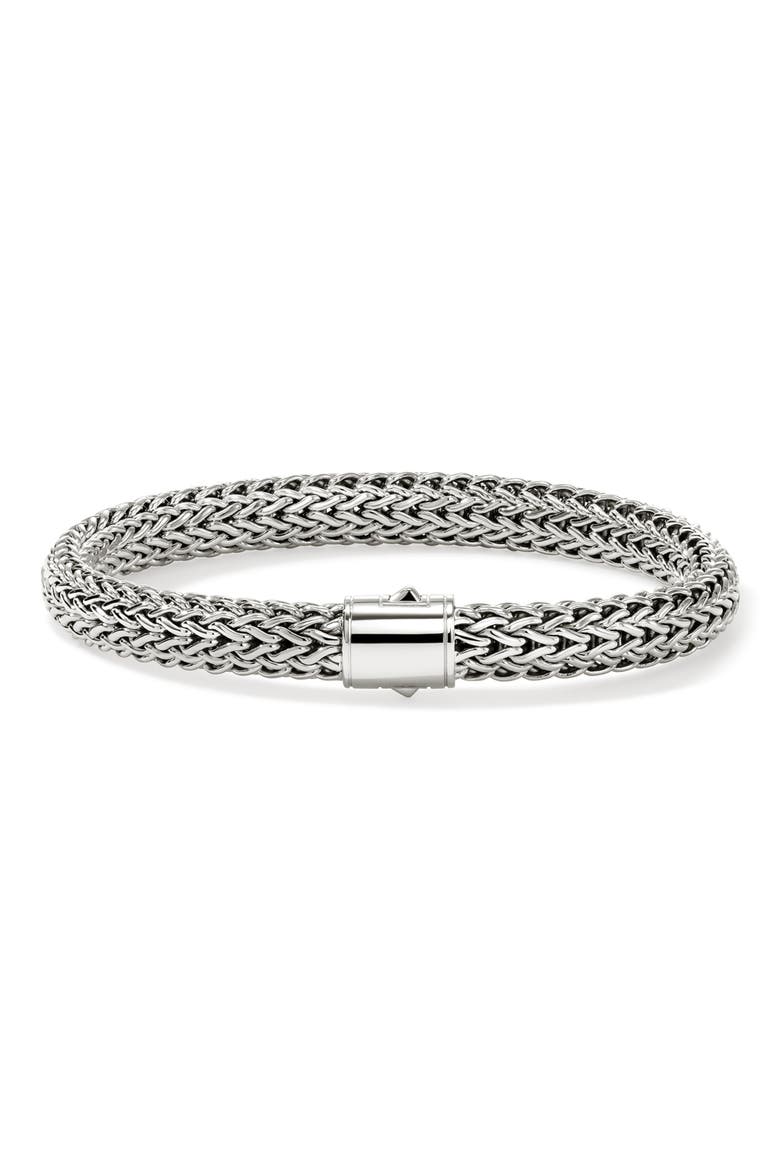 Icon Bracelet, 7.5mm, Main, color, SILVER