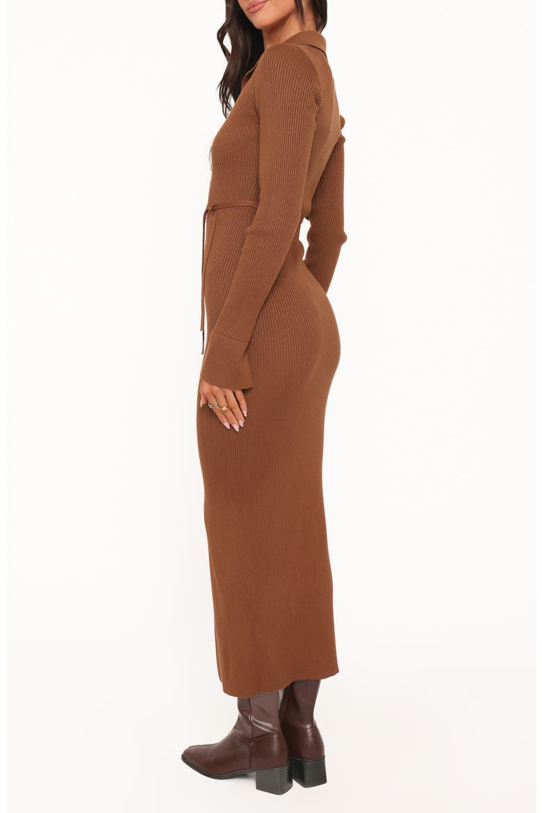 Kadi Maxi Sweater Dress, Alternate, color, BROWN