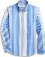 Brooks Brothers Friday Regular Fit Stripe Cotton Poplin Button-Down Shirt