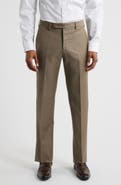 Zanella Parker Classic Wool Sharkskin Dress Pants