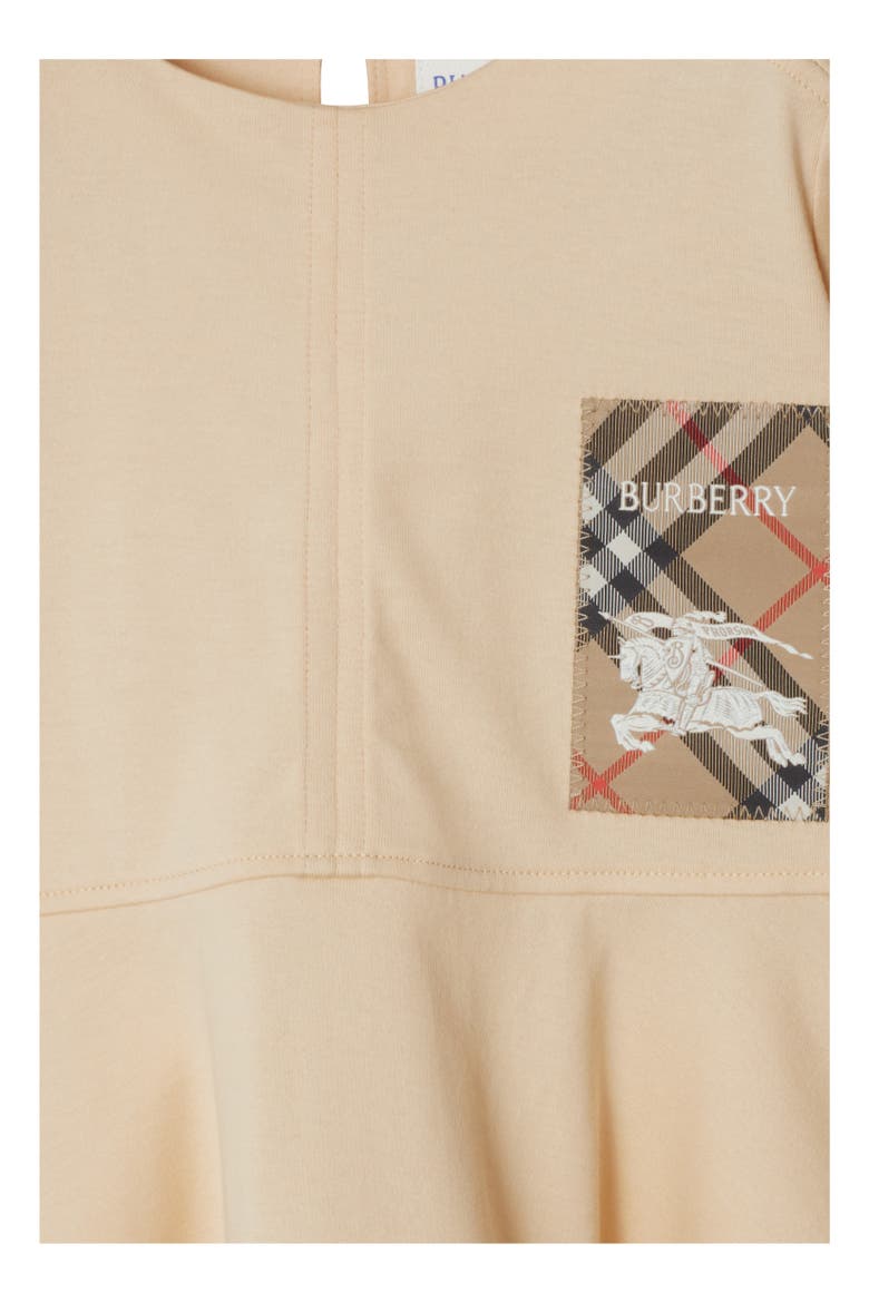 Check Label Cotton Dress, Alternate, color, Calico