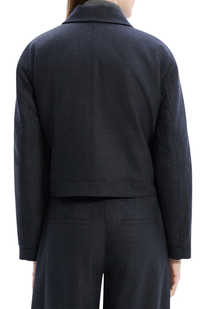Theory Front Zip Crop Jacket, Alternate, color,
