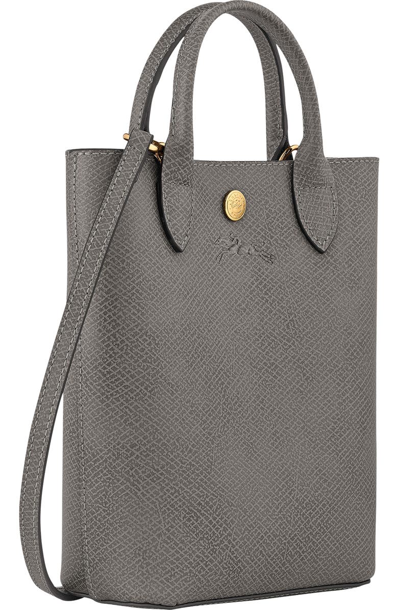 Longchamp Épure North/South Leather Top Handle Tote, Alternate, color, Turtledove